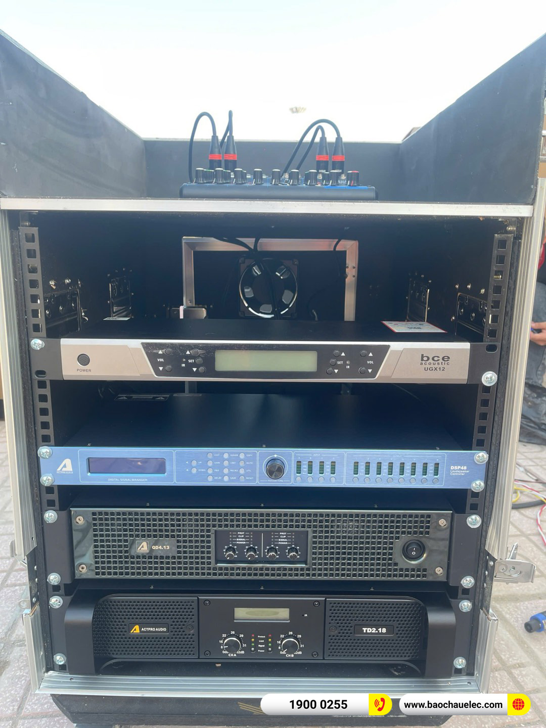 Lắp đặt d&agrave;n Line Array Actpro cho Uỷ ban MTTQ x&atilde; Bất Bạt tại H&agrave; Nội 