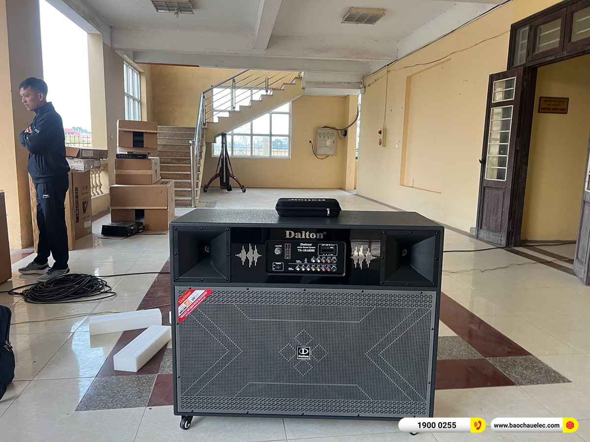 Lắp đặt d&agrave;n Line Array Actpro cho Uỷ ban MTTQ x&atilde; Bất Bạt tại H&agrave; Nội