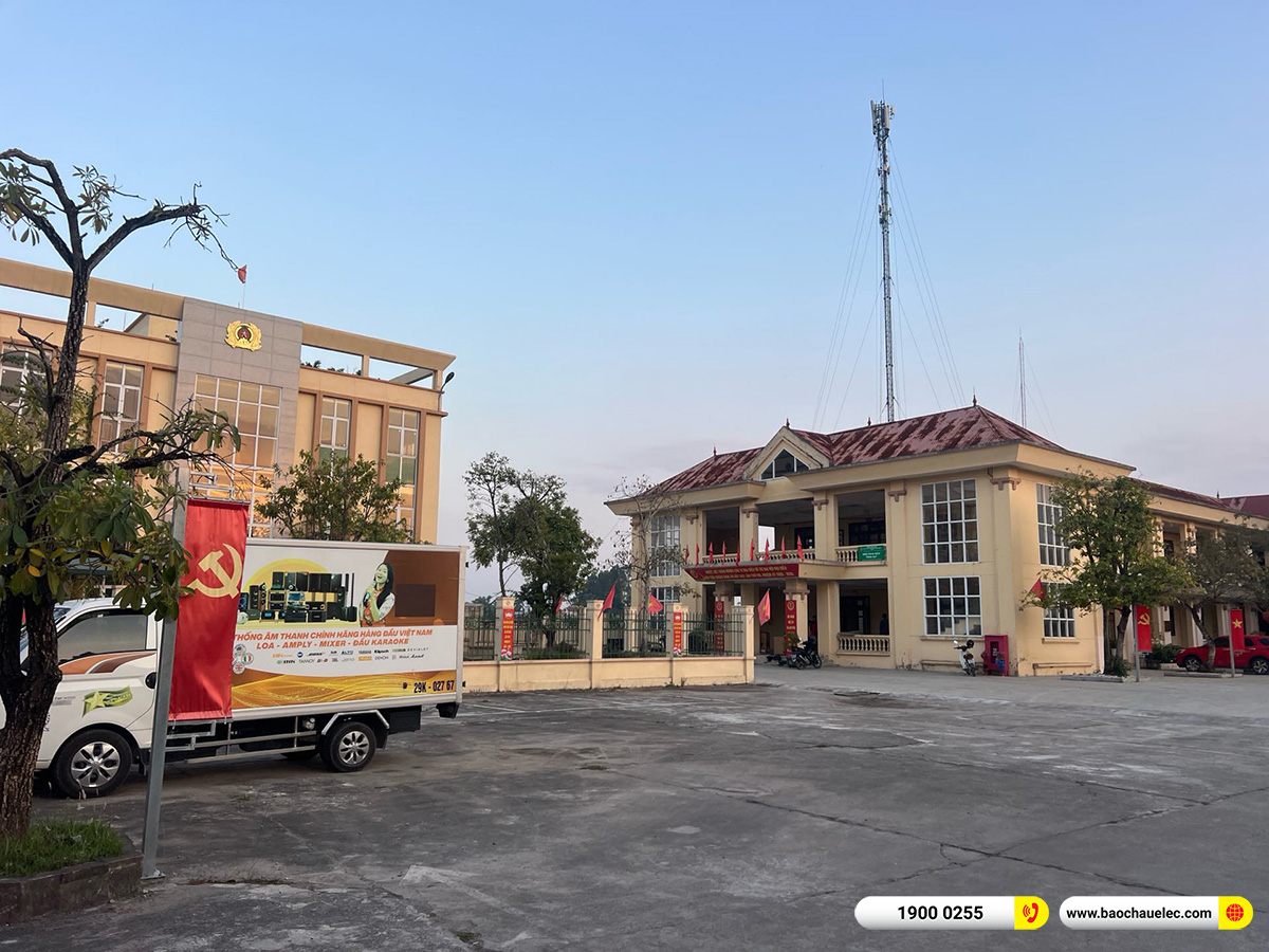 Lắp đặt d&agrave;n Line Array Actpro cho Uỷ ban MTTQ x&atilde; Bất Bạt tại H&agrave; Nội