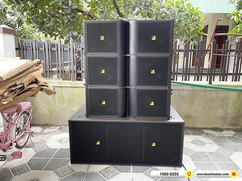 Lắp đặt d&agrave;n Line Array Actpro sự kiện, đ&aacute;m cưới hơn 126tr cho anh Bắc tại H&agrave; Tĩnh (Actpro KR212, KR28, MG16X CV, DSP48,&hellip;)