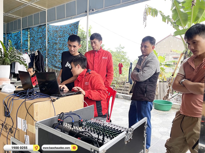 Lắp đặt d&agrave;n Line Array Actpro sự kiện, đ&aacute;m cưới hơn 126tr cho anh Bắc tại H&agrave; Tĩnh (Actpro KR212, KR28, MG16X CV, DSP48,&hellip;)