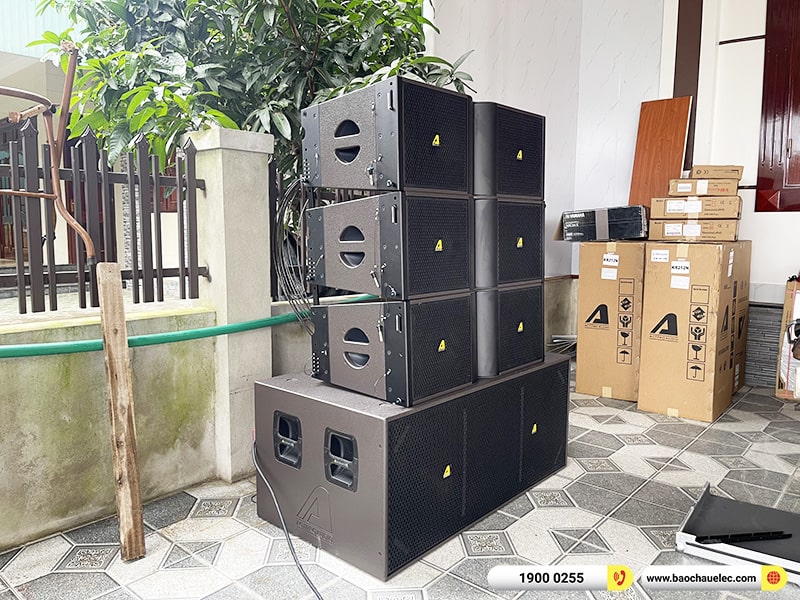 Lắp đặt d&agrave;n Line Array Actpro sự kiện, đ&aacute;m cưới hơn 126tr cho anh Bắc tại H&agrave; Tĩnh (Actpro KR212, KR28, MG16X CV, DSP48,&hellip;)
