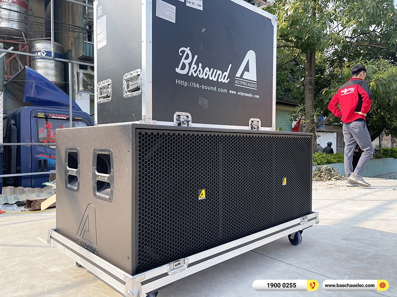 Lắp đặt d&agrave;n Line Array Actpro sự kiện, đ&aacute;m cưới hơn 166tr cho anh Cường tại Vĩnh Ph&uacute;c (Actpro HQL 210, KR28, MG12XU, DSP48,&hellip;)