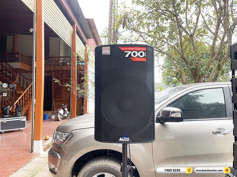 Lắp đặt d&agrave;n Line Array Actpro sự kiện, đ&aacute;m cưới gần 217tr cho anh Danh tại Nghệ An 