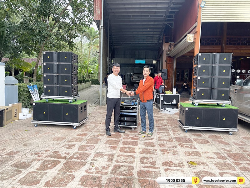 Lắp đặt dàn Line Array Actpro sự kiện, đám cưới gần 217tr cho anh Danh tại Nghệ An