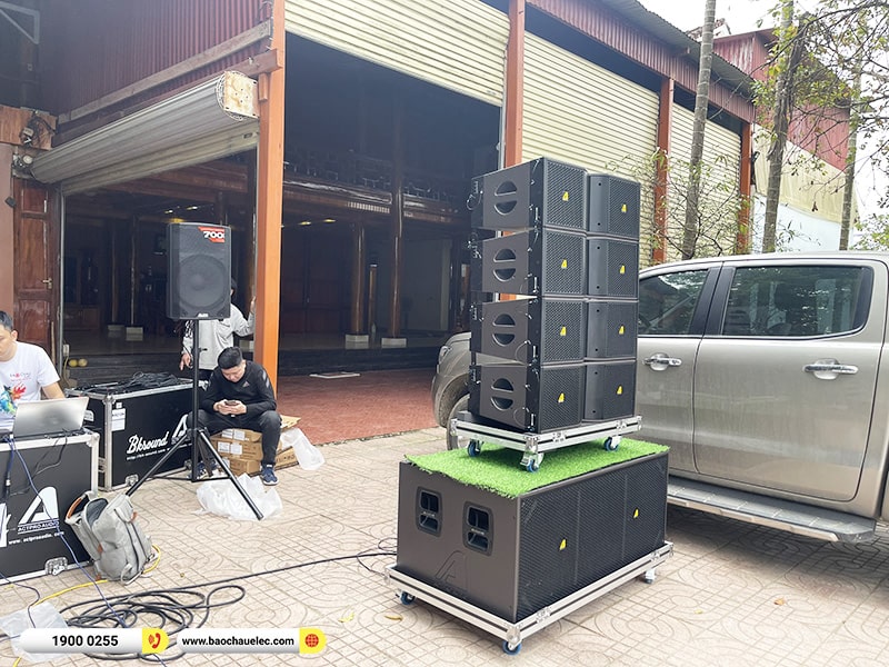 Lắp đặt d&agrave;n Line Array Actpro sự kiện, đ&aacute;m cưới gần 217tr cho anh Danh tại Nghệ An 