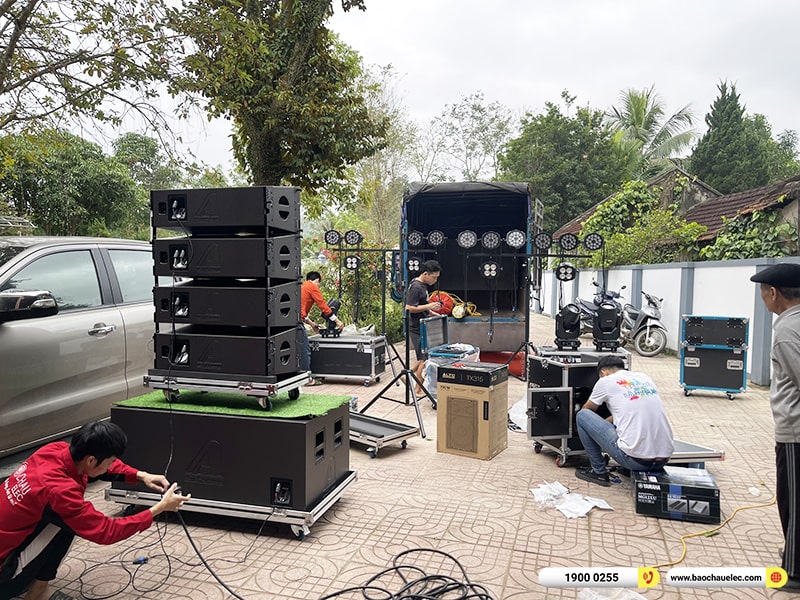 Lắp đặt d&agrave;n Line Array Actpro sự kiện, đ&aacute;m cưới gần 217tr cho anh Danh tại Nghệ An 