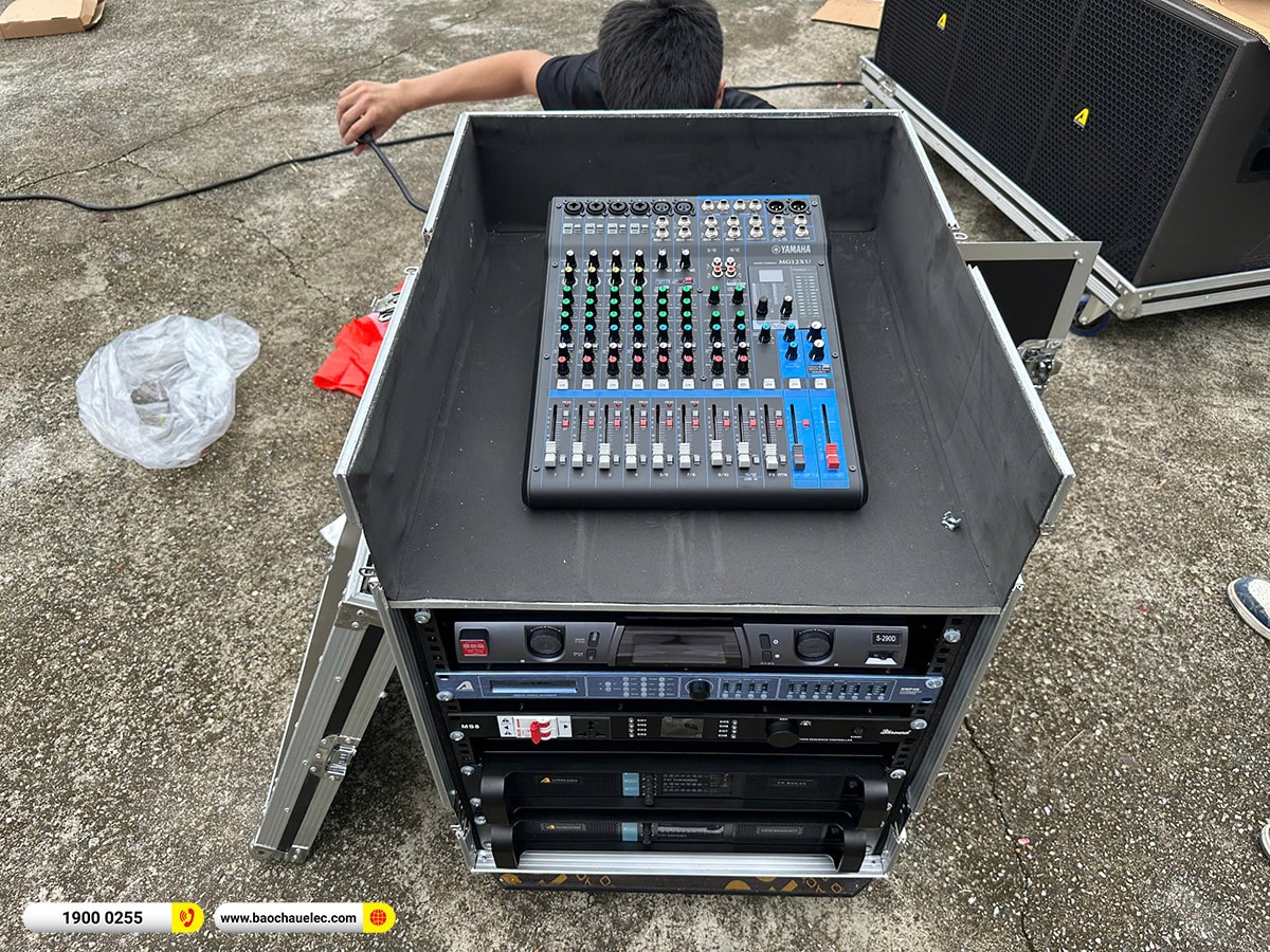 Lắp đặt dàn Line Array Actpro sự kiện, đám cưới cho anh Đoàn tại Hà Nội