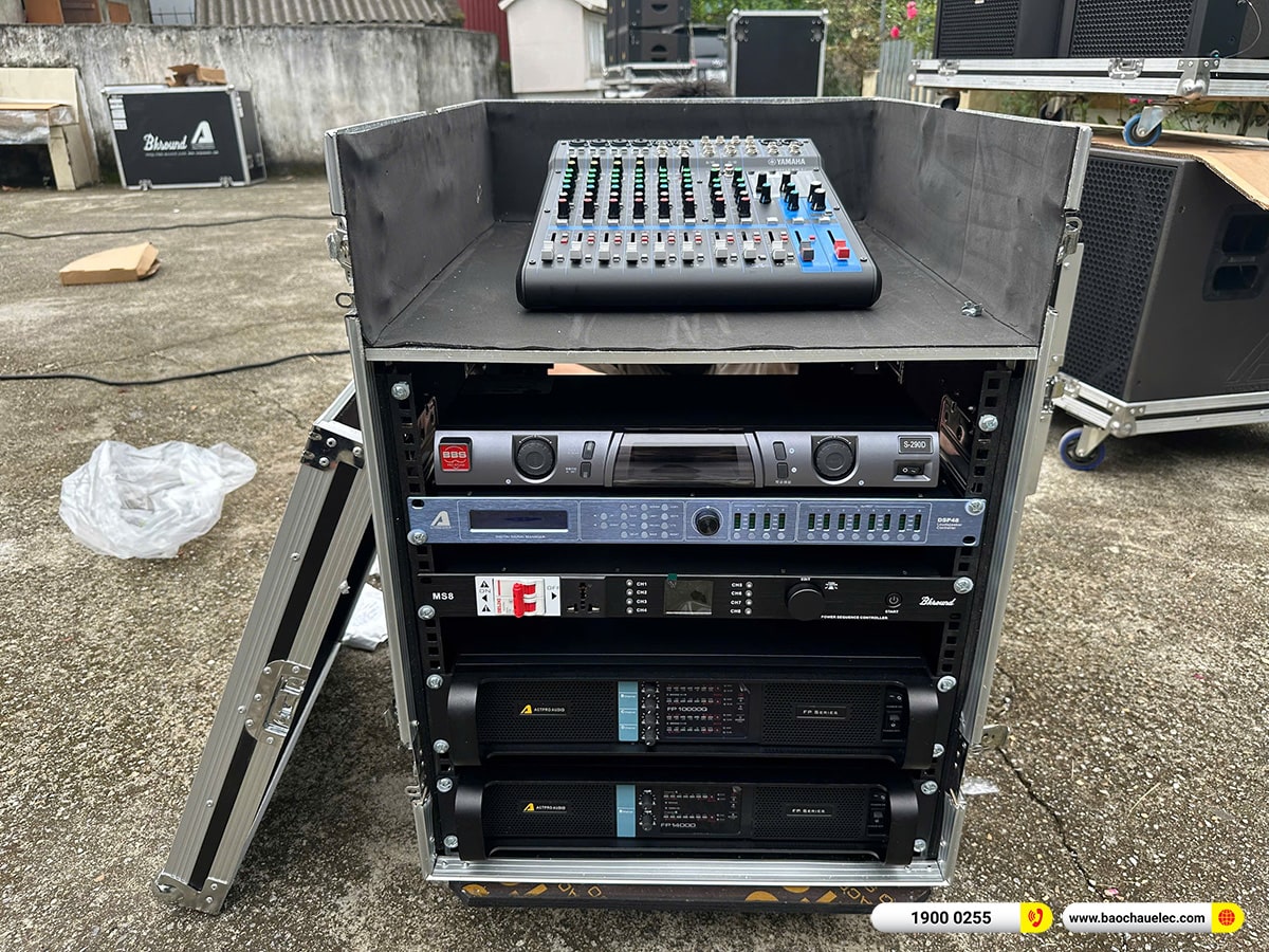 Lắp đặt dàn Line Array Actpro sự kiện, đám cưới cho anh Đoàn tại Hà Nội