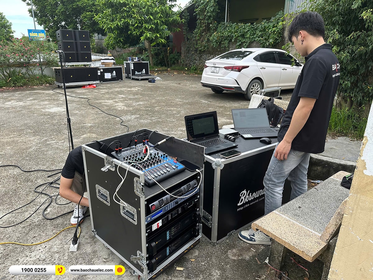 Lắp đặt dàn Line Array Actpro sự kiện, đám cưới cho anh Đoàn tại Hà Nội