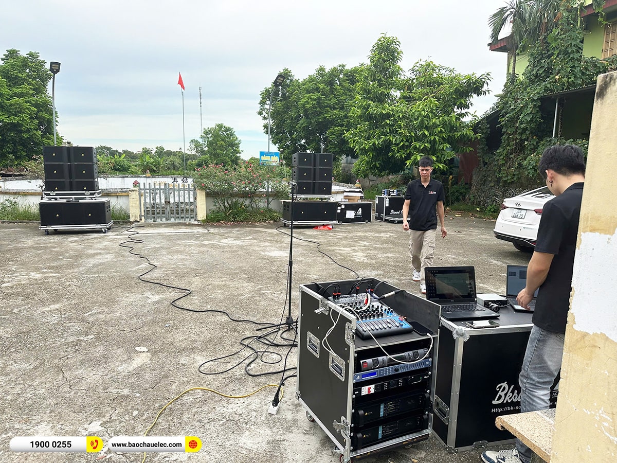 Lắp đặt dàn Line Array Actpro sự kiện, đám cưới cho anh Đoàn tại Hà Nội