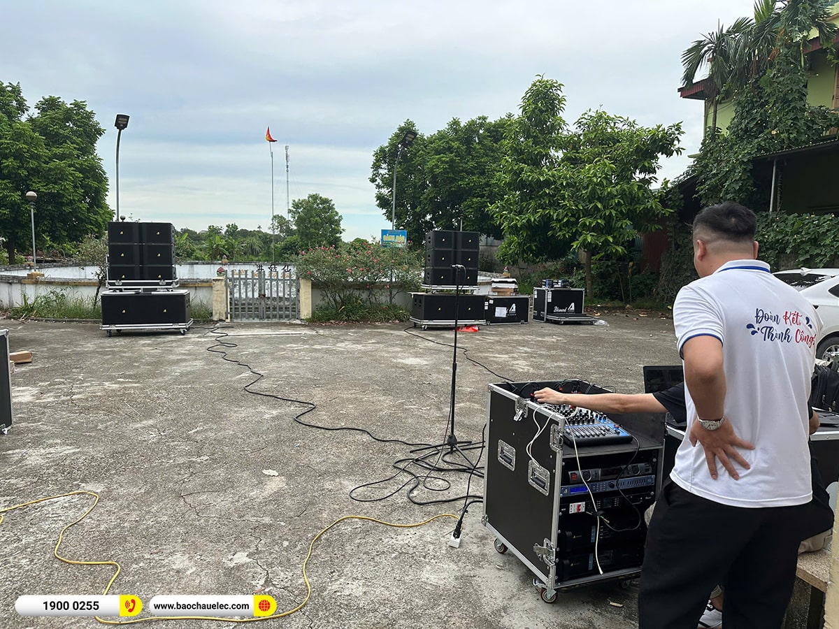 Lắp đặt dàn Line Array Actpro sự kiện, đám cưới cho anh Đoàn tại Hà Nội