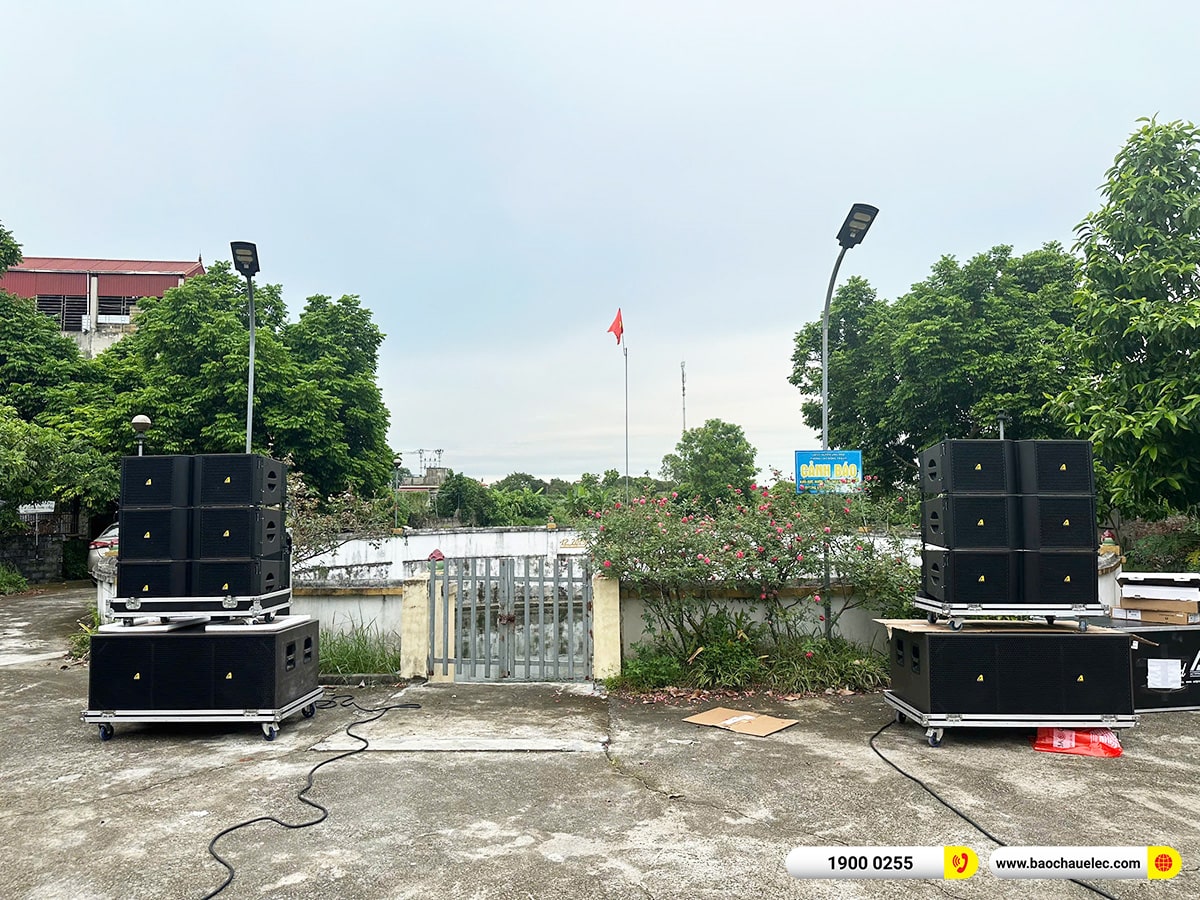 Lắp đặt dàn Line Array Actpro sự kiện, đám cưới cho anh Đoàn tại Hà Nội