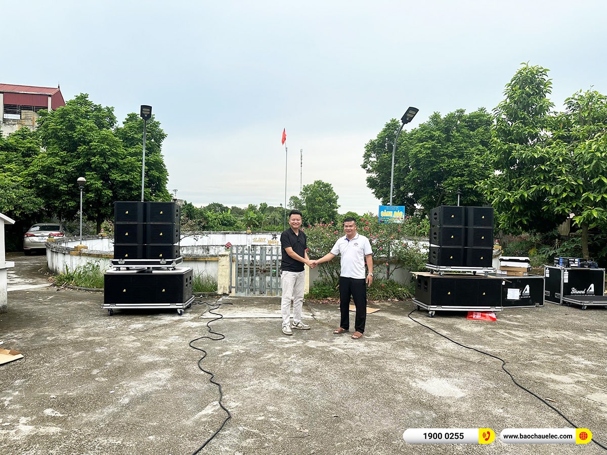Lắp đặt dàn Line Array Actpro sự kiện, đám cưới cho anh Đoàn tại Hà Nội