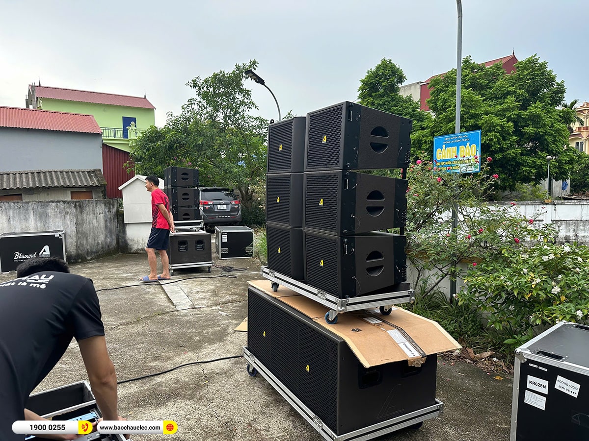 Lắp đặt dàn Line Array Actpro sự kiện, đám cưới cho anh Đoàn tại Hà Nội