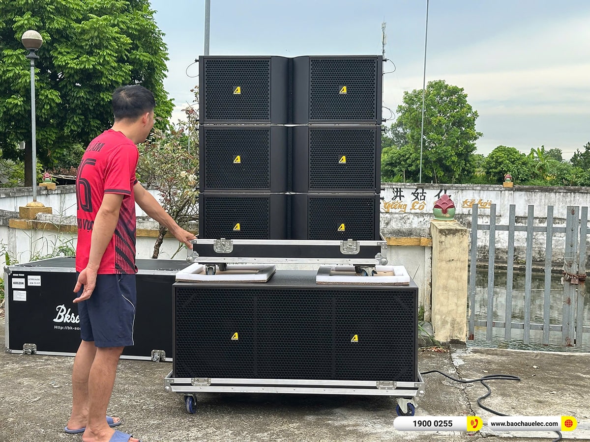 Lắp đặt dàn Line Array Actpro sự kiện, đám cưới cho anh Đoàn tại Hà Nội