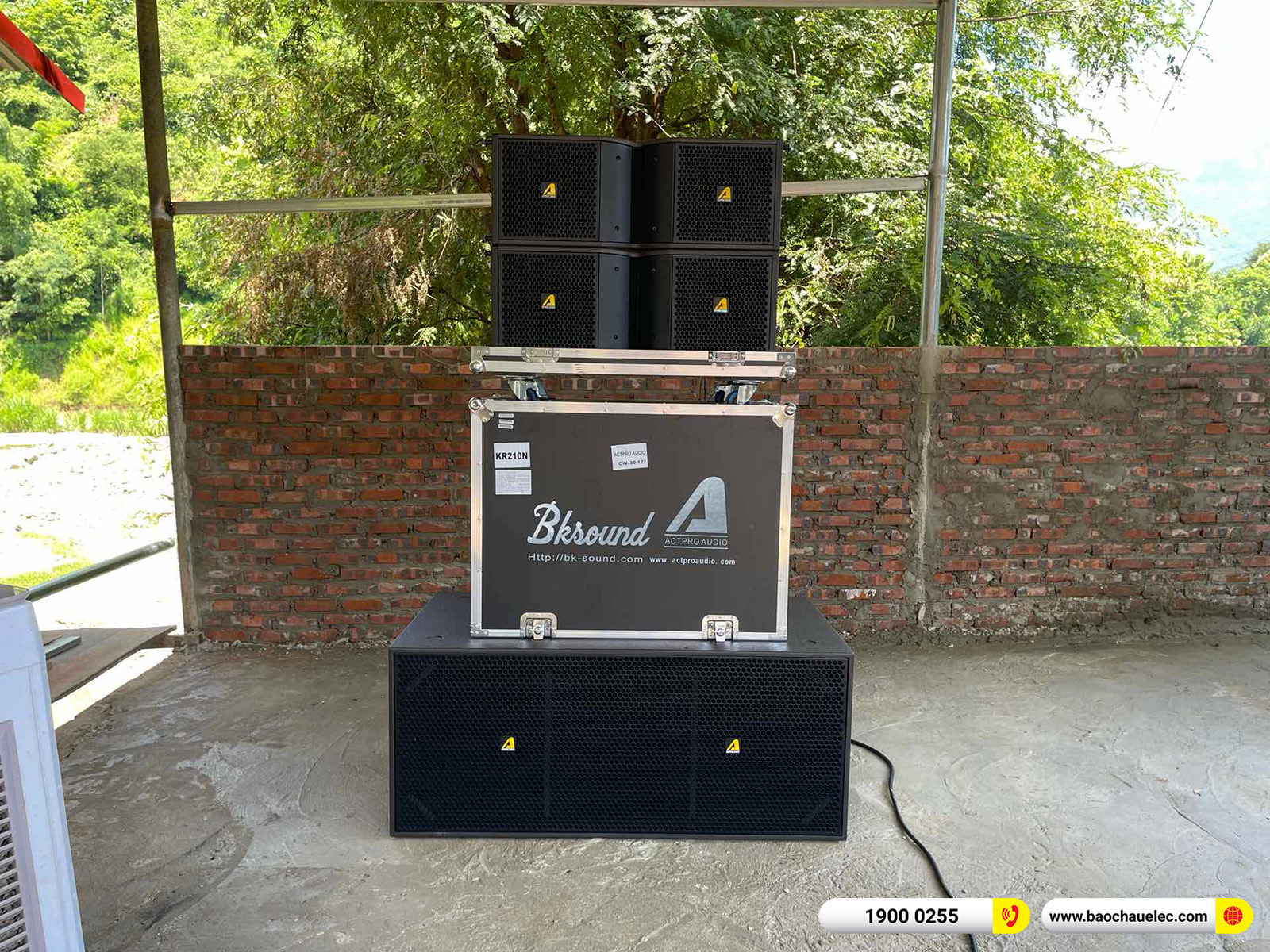 Lắp đặt d&agrave;n Line Array Actpro sự kiện, đ&aacute;m cưới gần 149tr cho anh H&agrave; tại Sơn La
