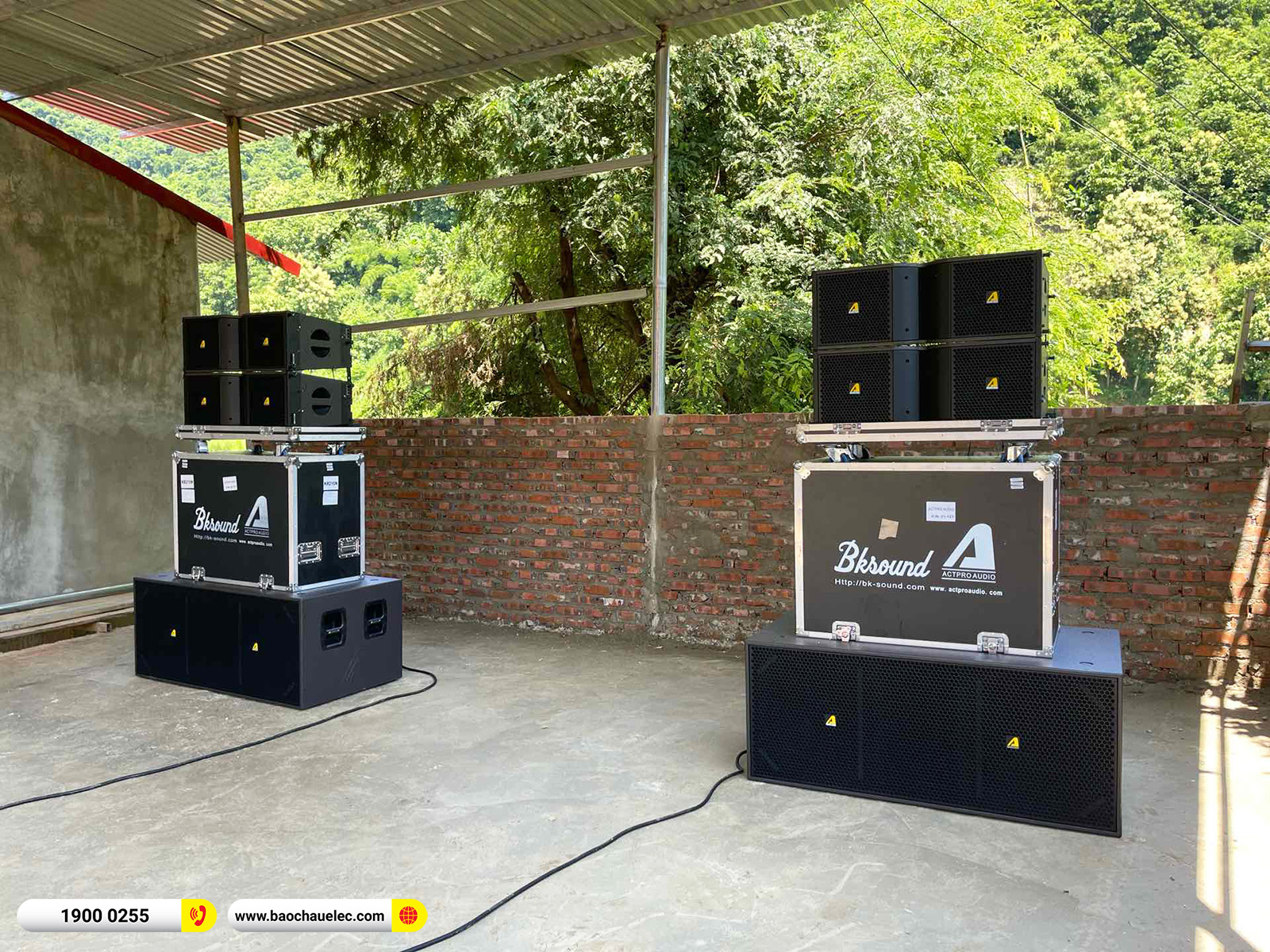 Lắp đặt d&agrave;n Line Array Actpro sự kiện, đ&aacute;m cưới gần 149tr cho anh H&agrave; tại Sơn La