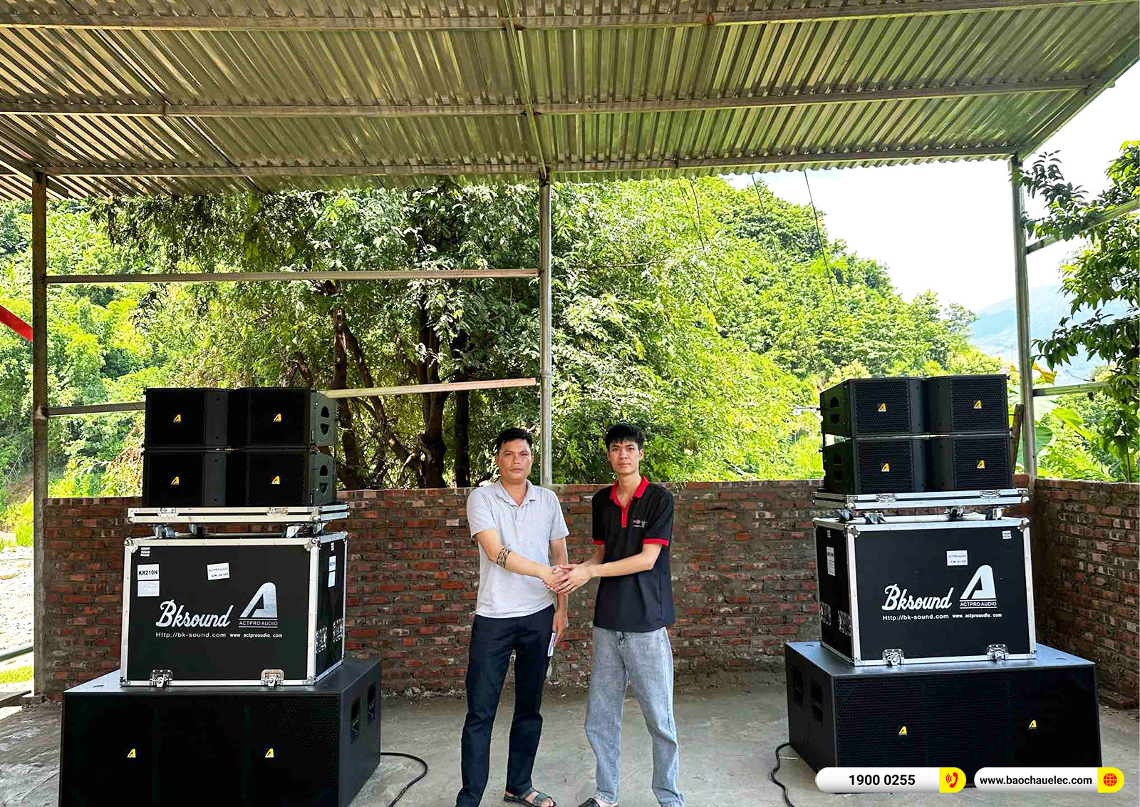 Lắp đặt d&agrave;n Line Array Actpro sự kiện, đ&aacute;m cưới gần 149tr cho anh H&agrave; tại Sơn La