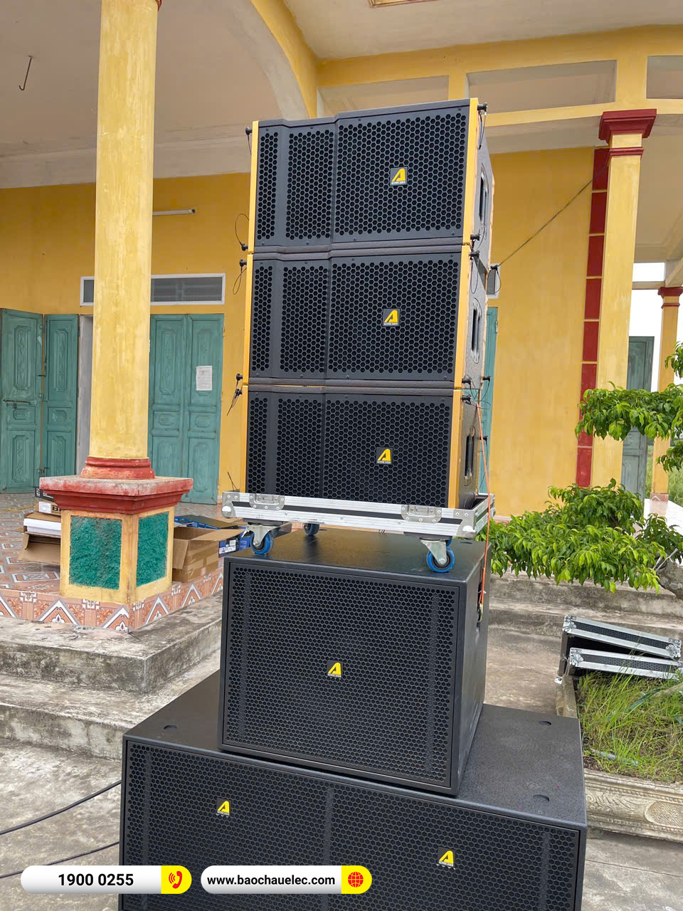 Lắp đặt d&agrave;n Line Array Actpro sự kiện, đ&aacute;m cưới hơn 139tr cho anh Hậu tại Nam Định 