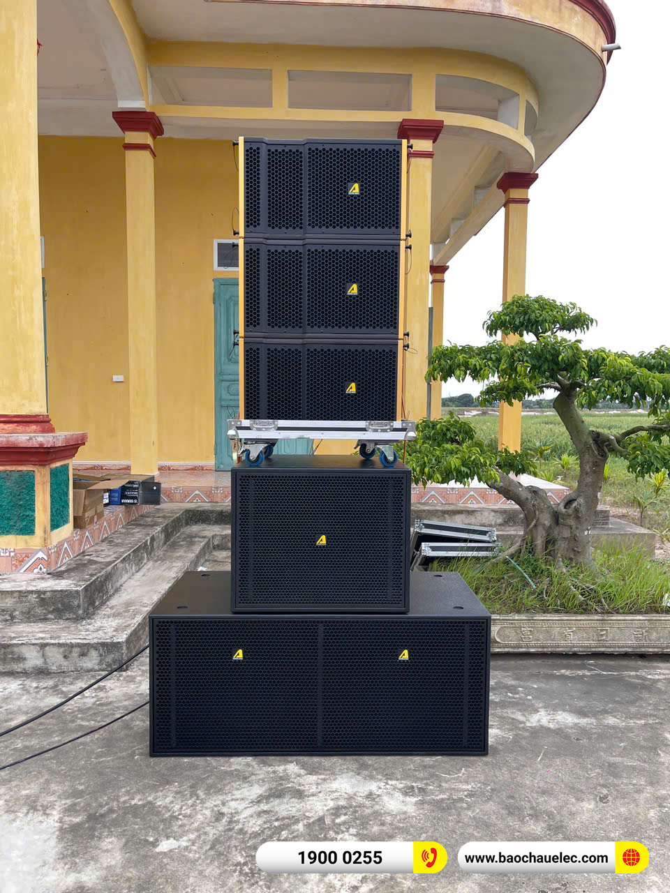 Lắp đặt d&agrave;n Line Array Actpro sự kiện, đ&aacute;m cưới hơn 139tr cho anh Hậu tại Nam Định 