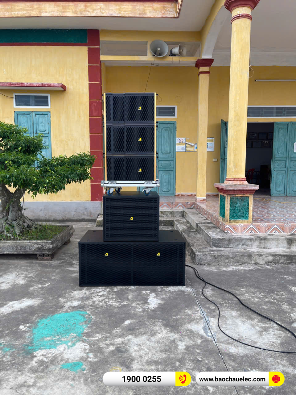 Lắp đặt d&agrave;n Line Array Actpro sự kiện, đ&aacute;m cưới hơn 139tr cho anh Hậu tại Nam Định 