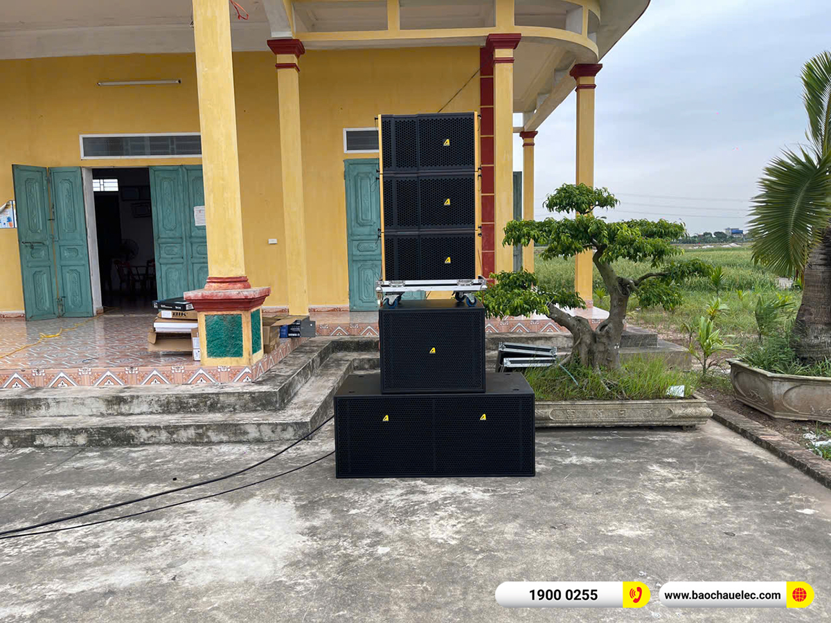 Lắp đặt d&agrave;n Line Array Actpro sự kiện, đ&aacute;m cưới hơn 139tr cho anh Hậu tại Nam Định 