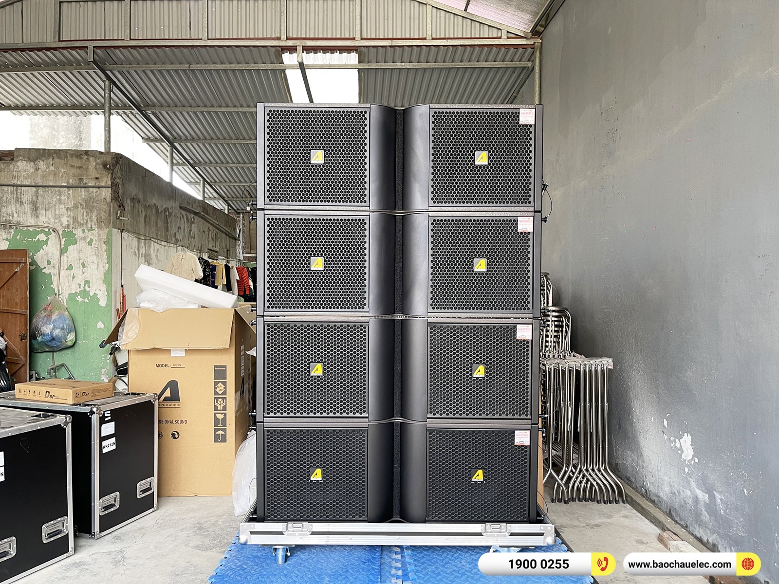 Lắp đặt d&agrave;n Line Array Actpro sự kiện, đ&aacute;m cưới hơn 283tr cho anh Ho&agrave;ng tại Hưng Y&ecirc;n (Actpro KR212, KR28, QD4.13, TD2.22,&hellip;)