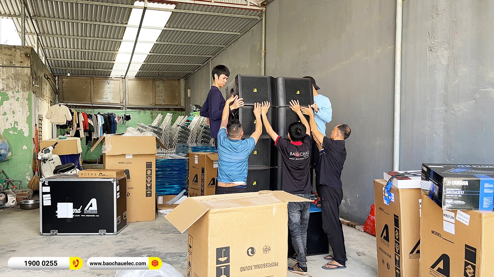 Lắp đặt d&agrave;n Line Array Actpro sự kiện, đ&aacute;m cưới hơn 283tr cho anh Ho&agrave;ng tại Hưng Y&ecirc;n (Actpro KR212, KR28, QD4.13, TD2.22,&hellip;)