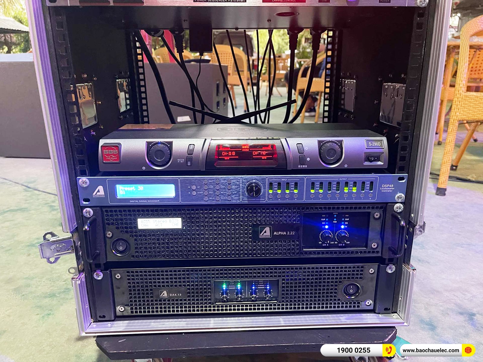 Lắp đặt d&agrave;n Line Array Actpro gần 168tr cho Cafe Sunday tại B&igrave;nh Dương 