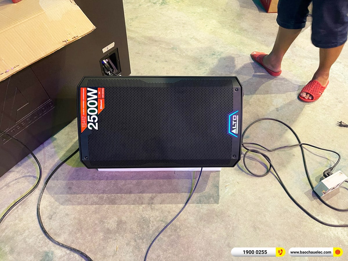 Lắp đặt d&agrave;n Line Array Actpro gần 168tr cho Cafe Sunday tại B&igrave;nh Dương 