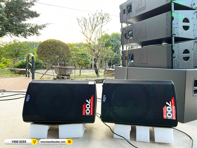 Lắp đặt dàn Line Array Actpro nhà hàng, sự kiện 245tr cho anh Tân tại Đồng Nai (Actpro KR212, KR28, MG16X CV, DSP48,…)