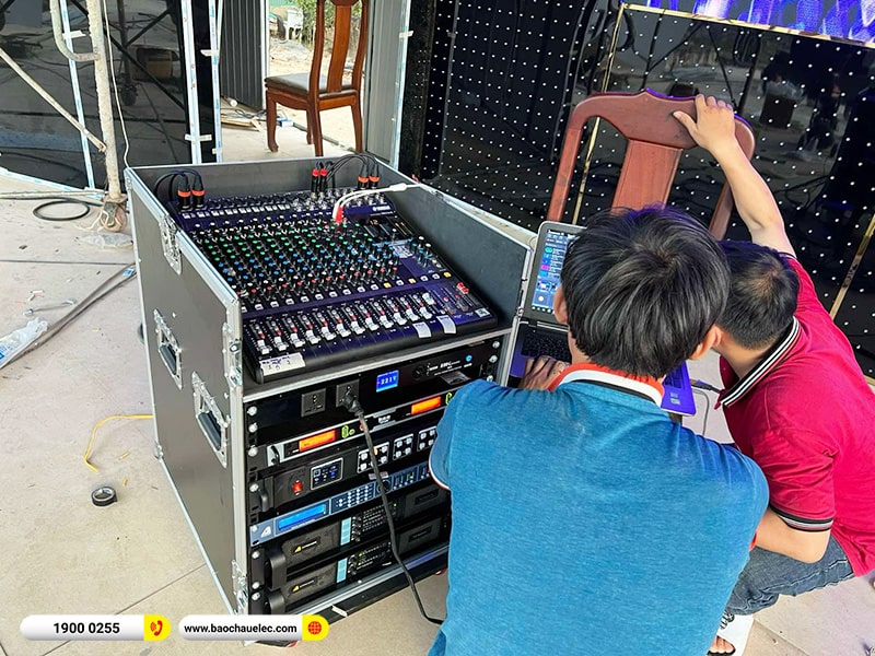 Lắp đặt dàn Line Array Actpro nhà hàng, sự kiện 245tr cho anh Tân tại Đồng Nai (Actpro KR212, KR28, MG16X CV, DSP48,…)