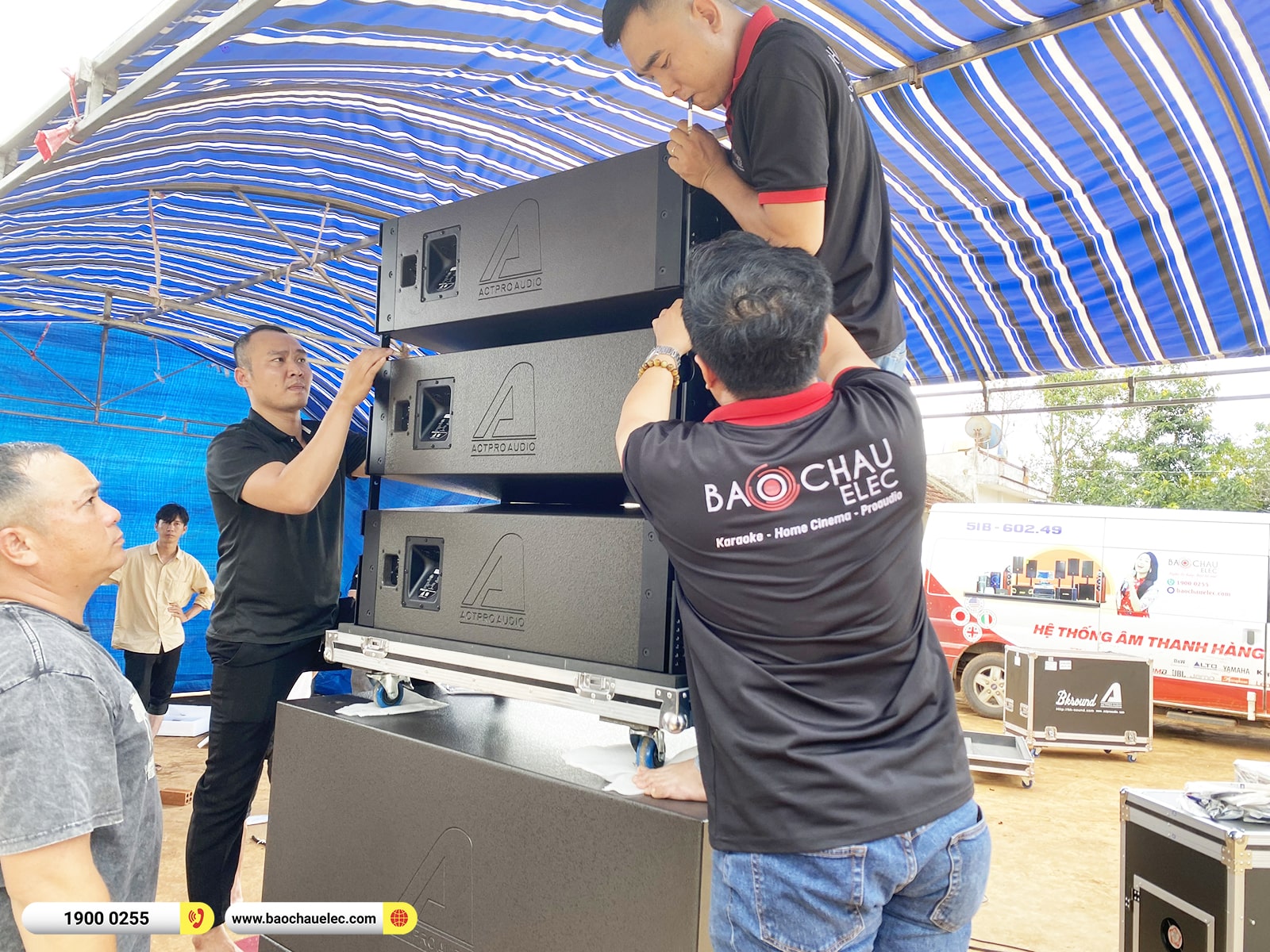 Lắp đặt d&agrave;n Line Array Actpro sự kiện, đ&aacute;m cưới hơn 370tr cho anh Th&agrave;nh tại Bu&ocirc;n M&ecirc; Thuột 