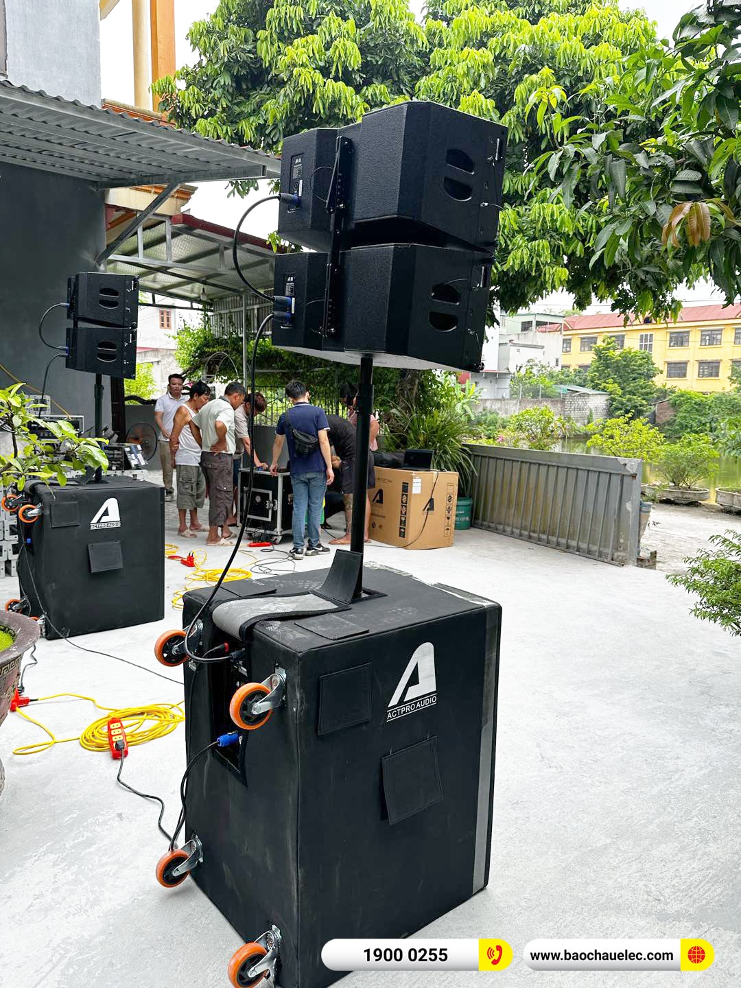 dàn Line Array Actpro sự kiện, đám cưới hơn 100tr cho anh Thưởng tại Hà Nam