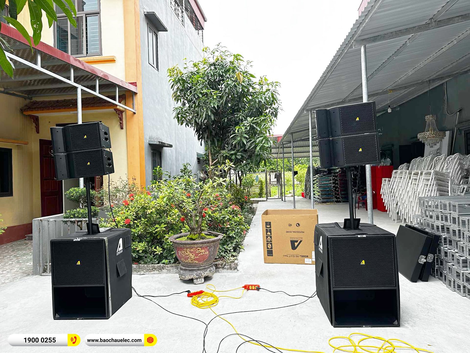 dàn Line Array Actpro sự kiện, đám cưới hơn 100tr cho anh Thưởng tại Hà Nam