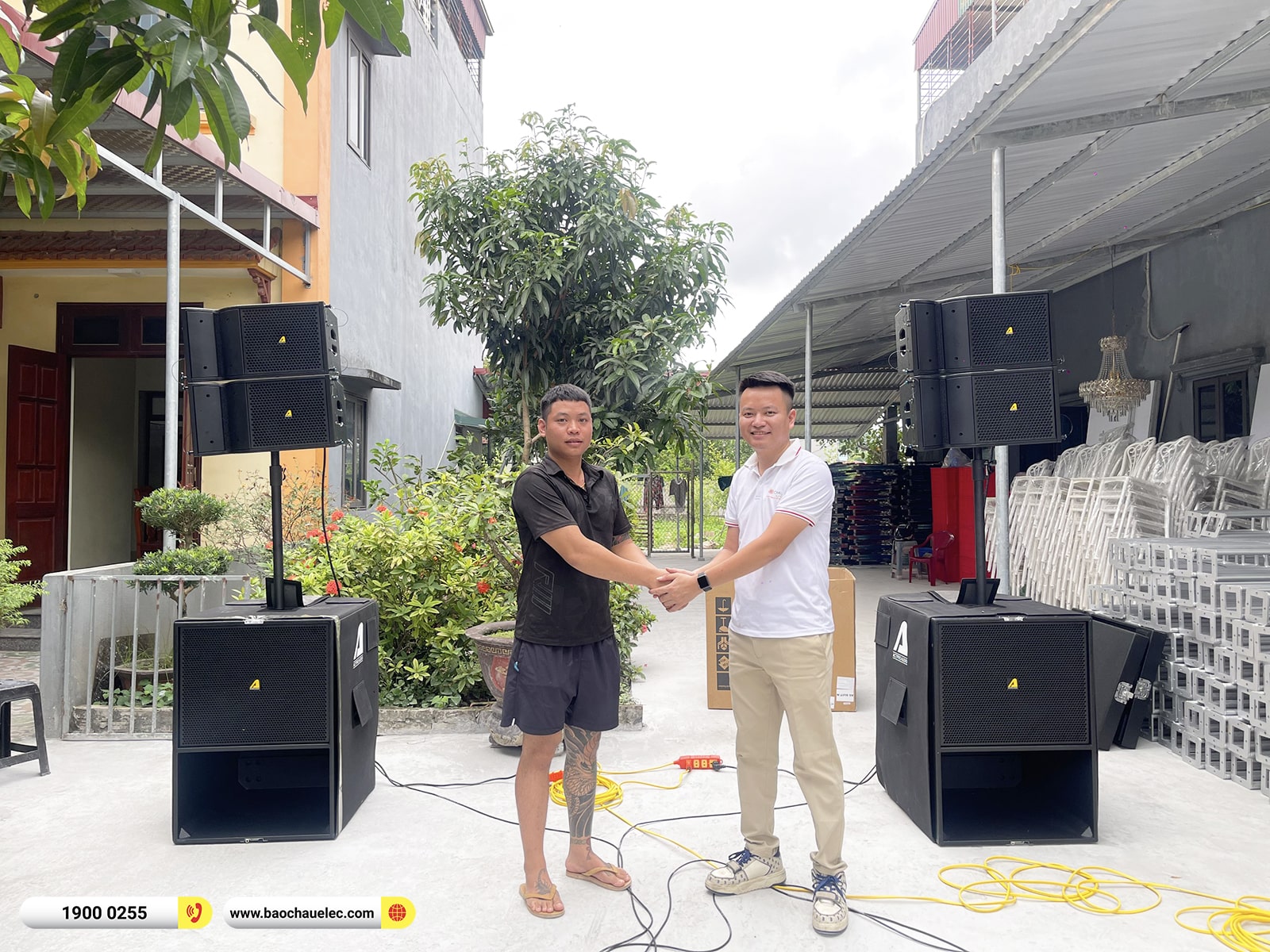 dàn Line Array Actpro sự kiện, đám cưới hơn 100tr cho anh Thưởng tại Hà Nam
