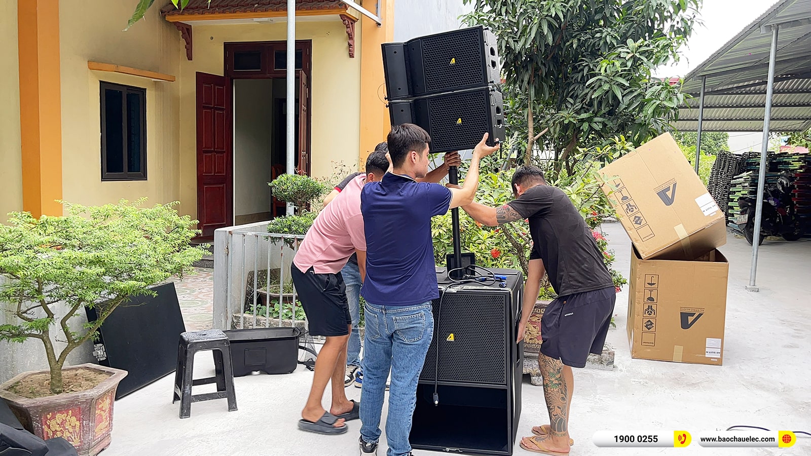 dàn Line Array Actpro sự kiện, đám cưới hơn 100tr cho anh Thưởng tại Hà Nam