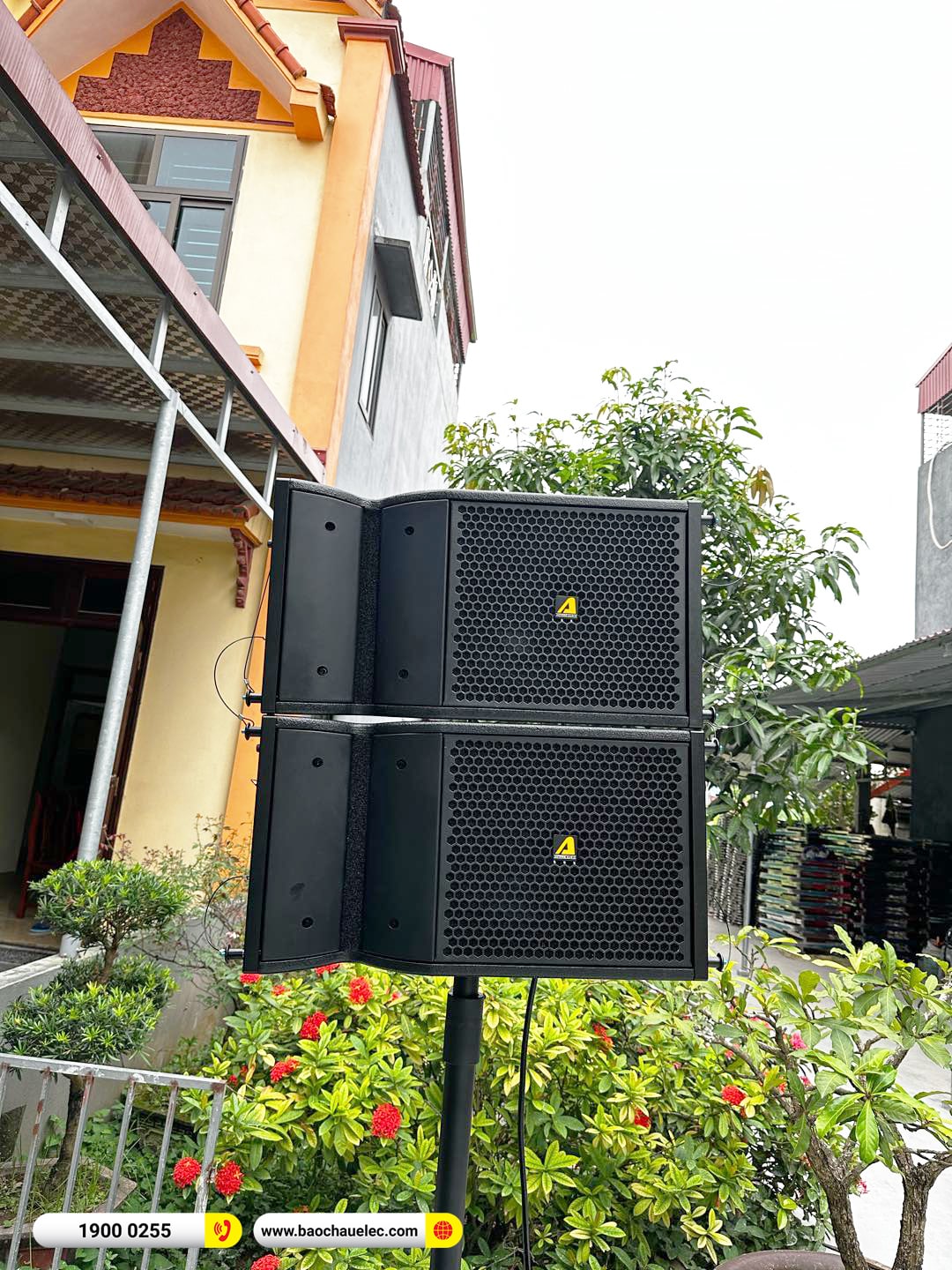 dàn Line Array Actpro sự kiện, đám cưới hơn 100tr cho anh Thưởng tại Hà Nam