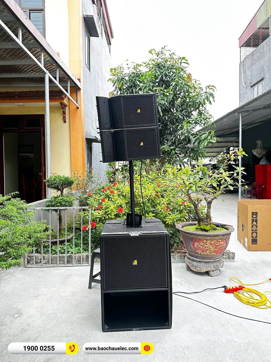 dàn Line Array Actpro sự kiện, đám cưới hơn 100tr cho anh Thưởng tại Hà Nam
