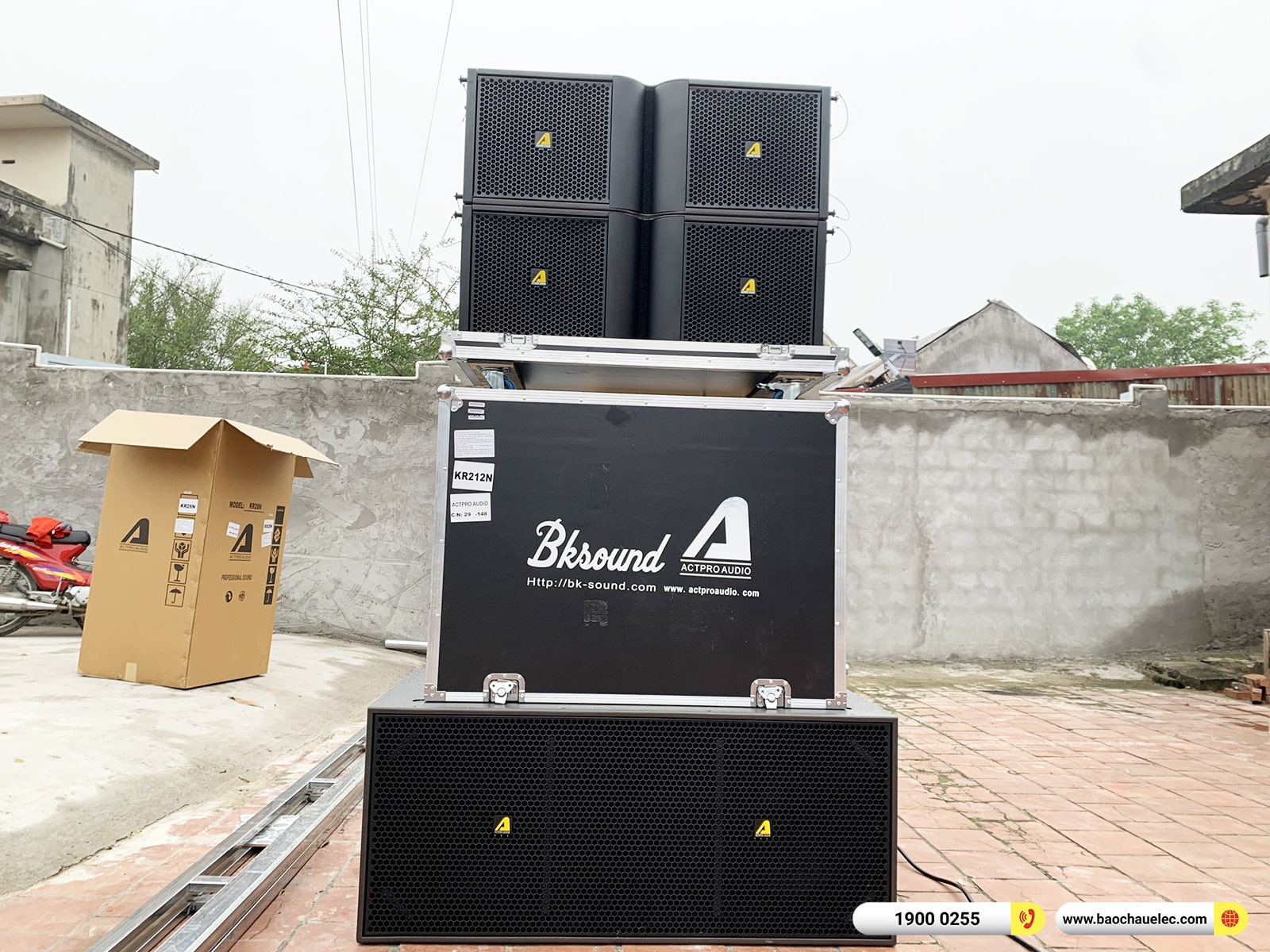 Lắp đặt d&agrave;n Line Array Actpro sự kiện, đ&aacute;m cưới hơn 182tr cho anh Tu&acirc;n tại H&agrave; Nội