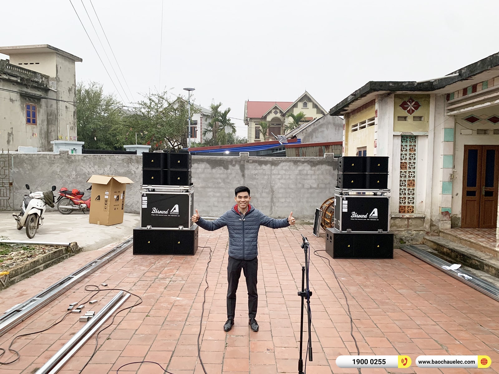 Lắp đặt dàn Line Array Actpro sự kiện, đám cưới hơn 182tr cho anh Tuân tại Hà Nội