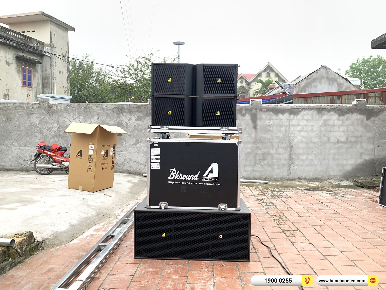 Lắp đặt d&agrave;n Line Array Actpro sự kiện, đ&aacute;m cưới hơn 182tr cho anh Tu&acirc;n tại H&agrave; Nội