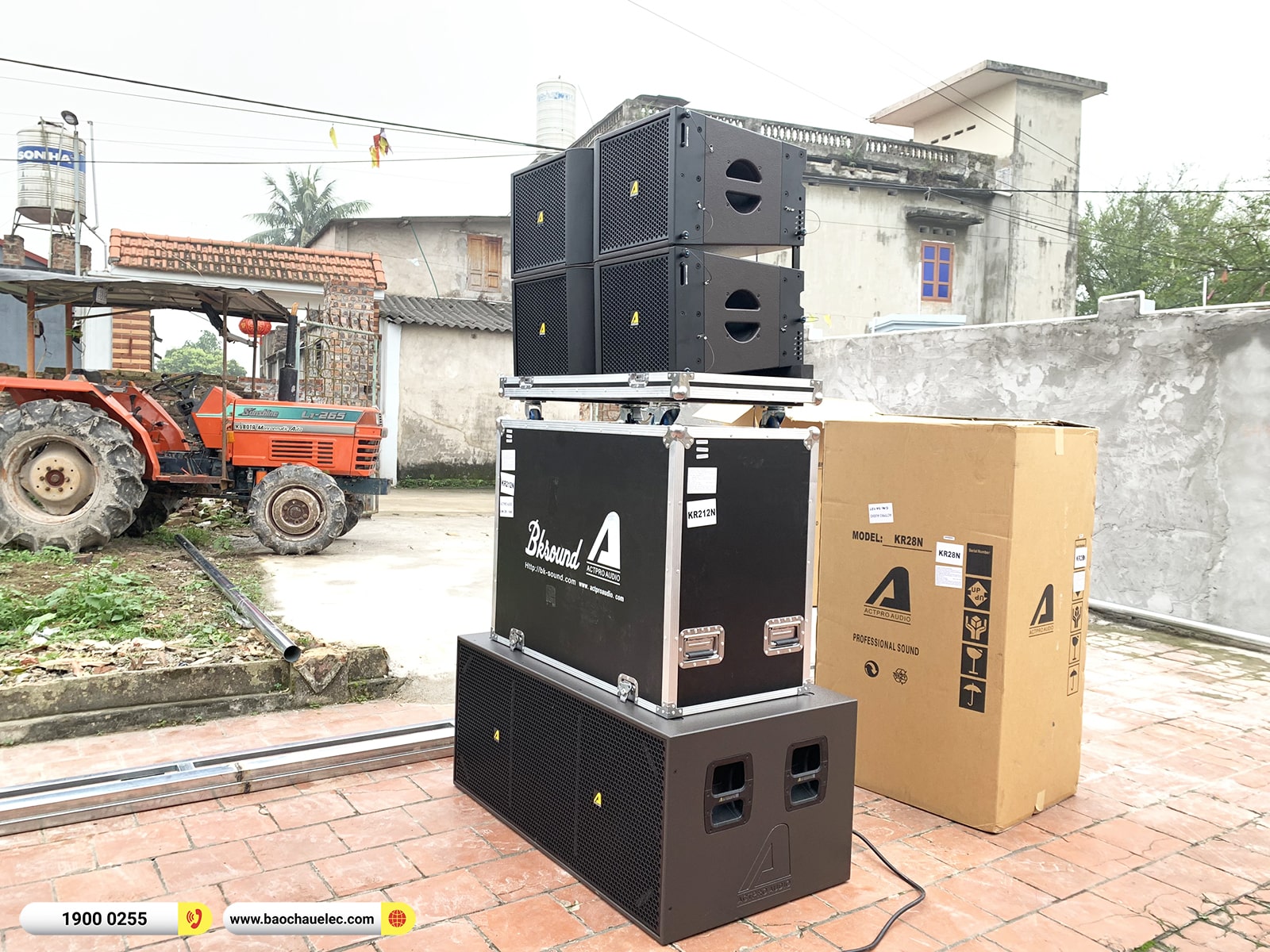 Lắp đặt d&agrave;n Line Array Actpro sự kiện, đ&aacute;m cưới hơn 182tr cho anh Tu&acirc;n tại H&agrave; Nội