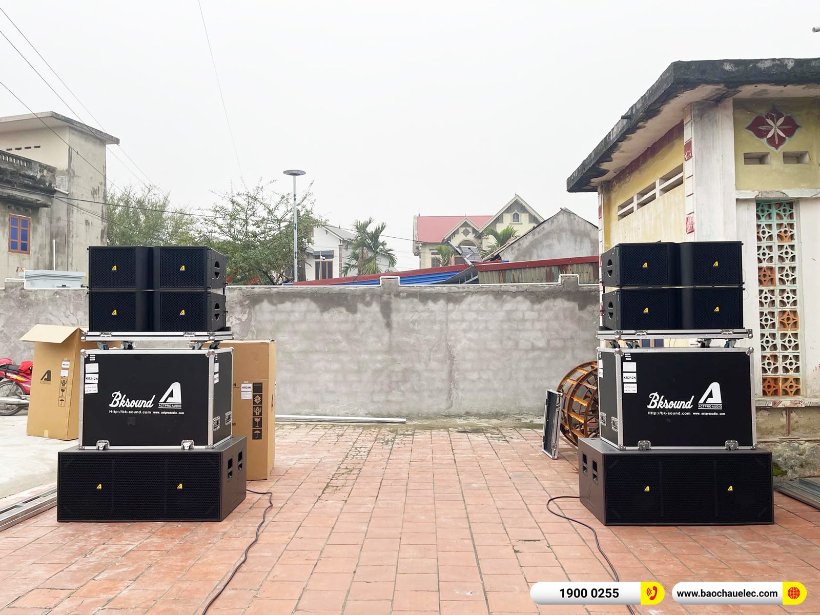 Lắp đặt d&agrave;n Line Array Actpro sự kiện, đ&aacute;m cưới hơn 182tr cho anh Tu&acirc;n tại H&agrave; Nội