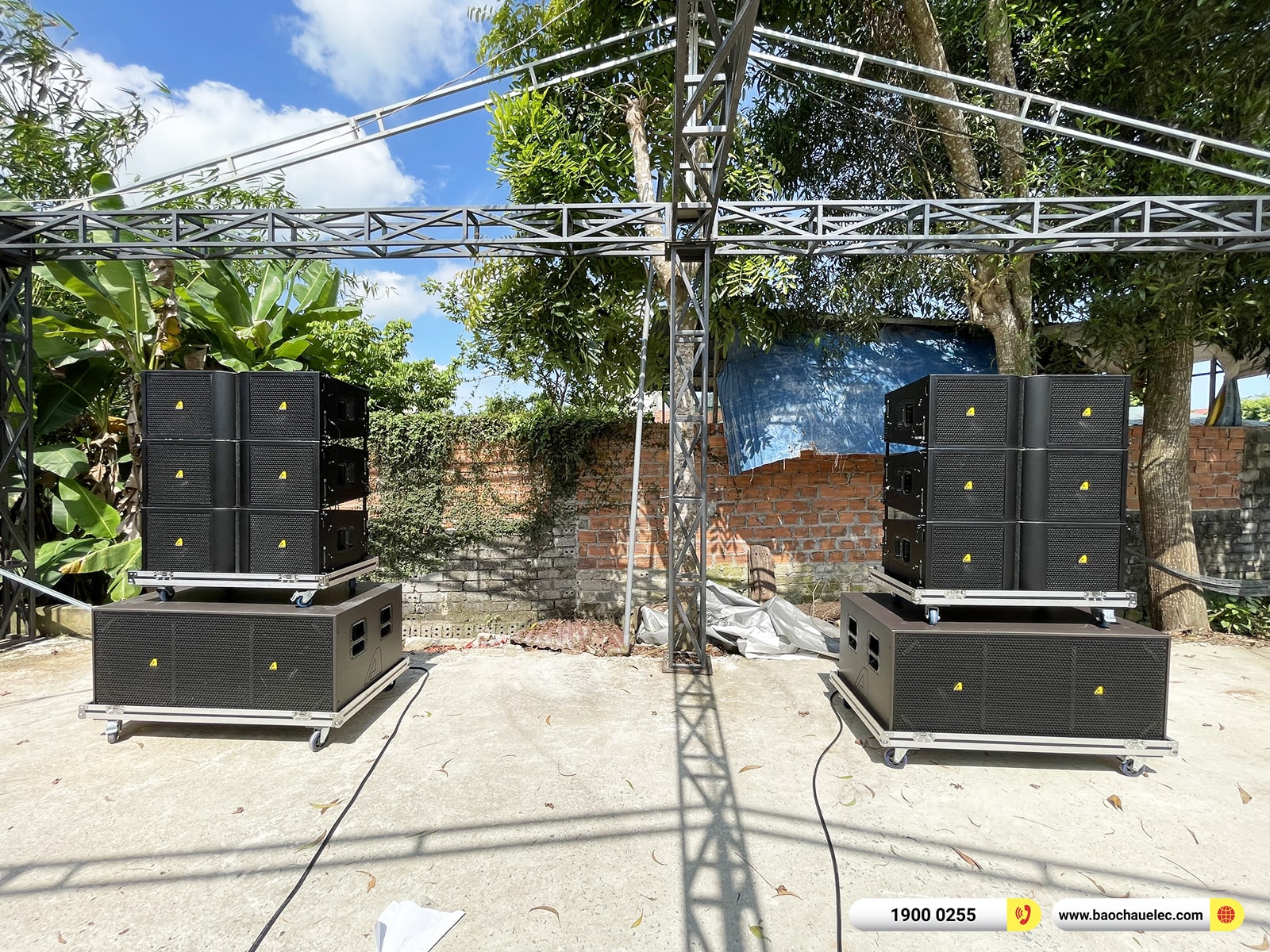 Lắp đặt d&agrave;n Line Array Actpro sự kiện, đ&aacute;m cưới hơn 174tr cho anh Tuấn tại Thanh H&oacute;a