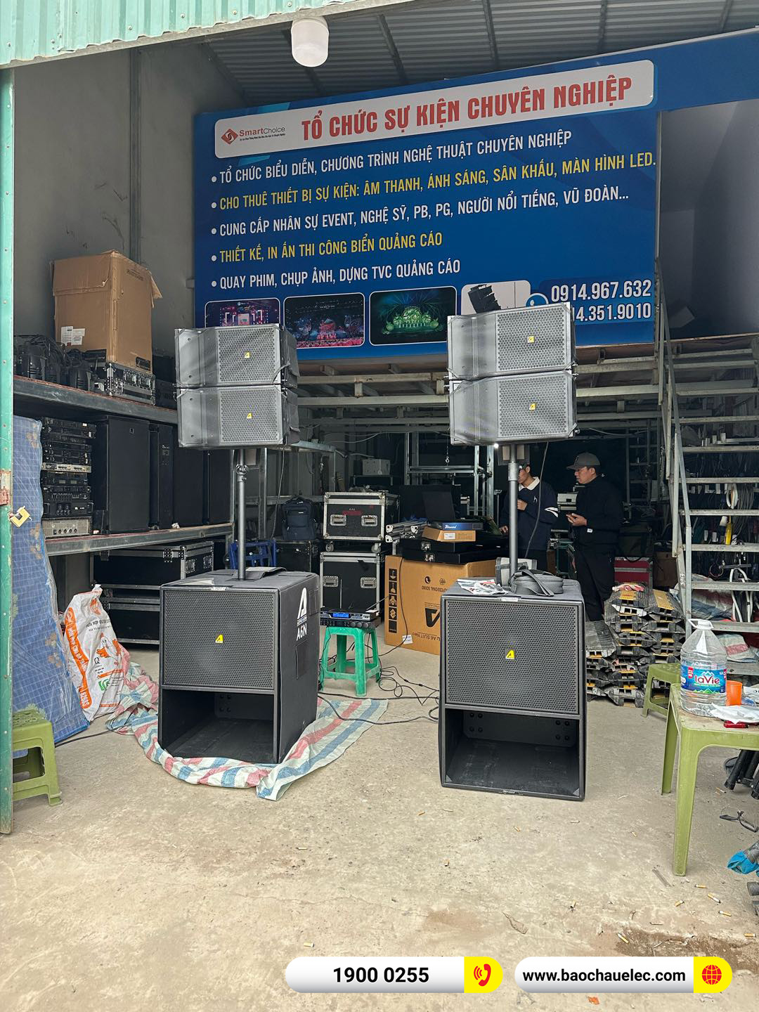 Lắp đặt dàn Line Array Actpro hơn 90tr cho Công ty CP TT&PT Công Nghệ Minh Đạt tại Hà Nội