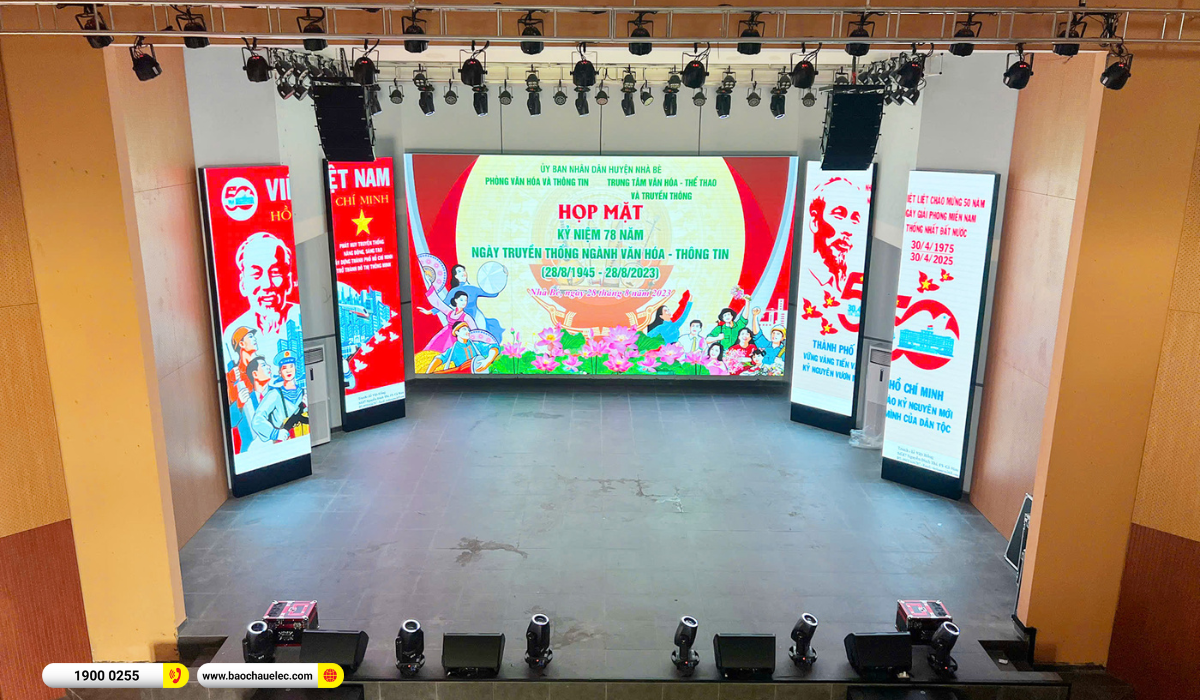 Lắp đặt d&agrave;n Line Array dBTechnologies sự kiện, s&acirc;n khấu cho Ủy Ban Nh&acirc;n D&acirc;n Huyện Nh&agrave; B&egrave; tại TP HCM