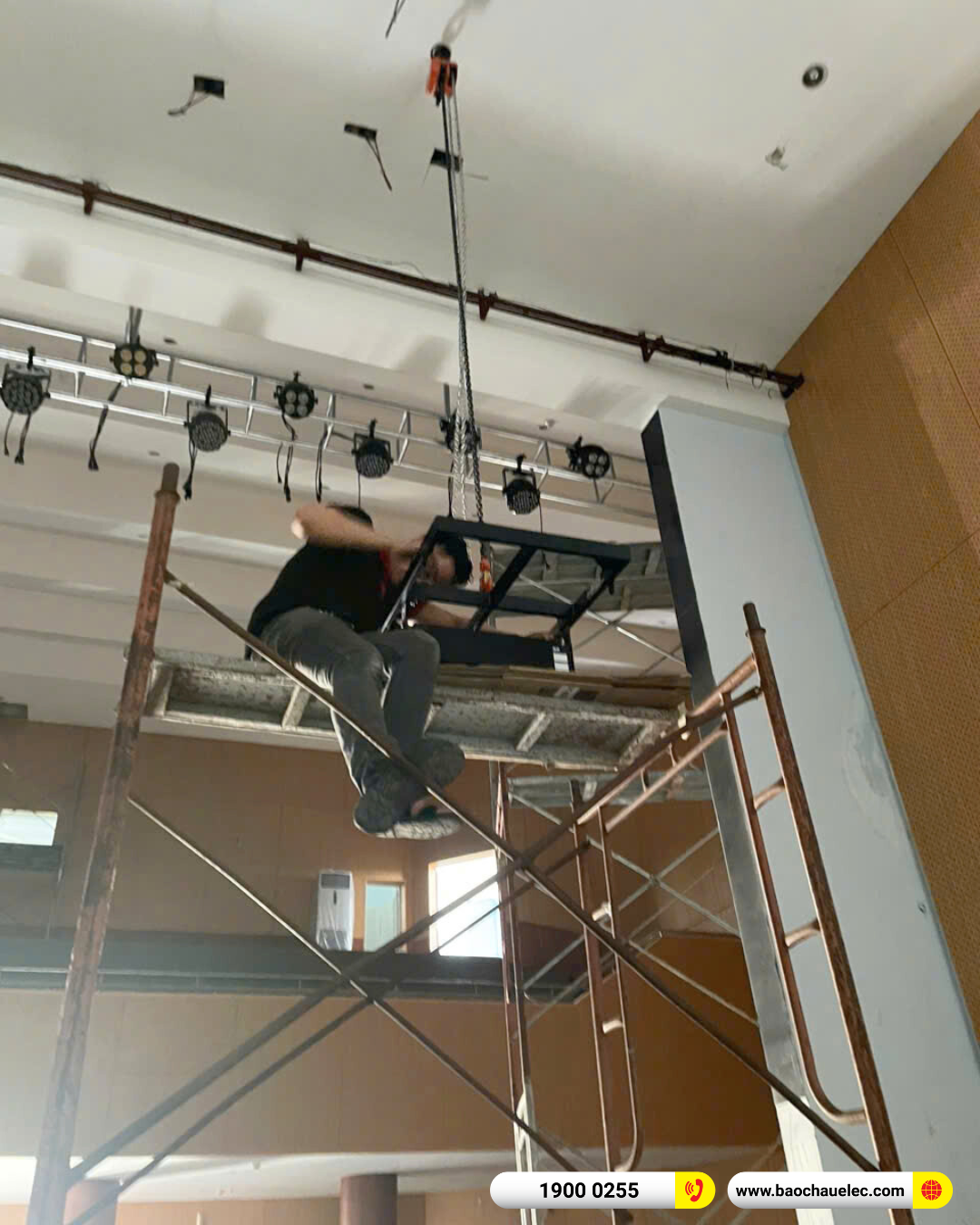 Lắp đặt d&agrave;n Line Array dBTechnologies sự kiện, s&acirc;n khấu cho Ủy Ban Nh&acirc;n D&acirc;n Huyện Nh&agrave; B&egrave; tại TP HCM