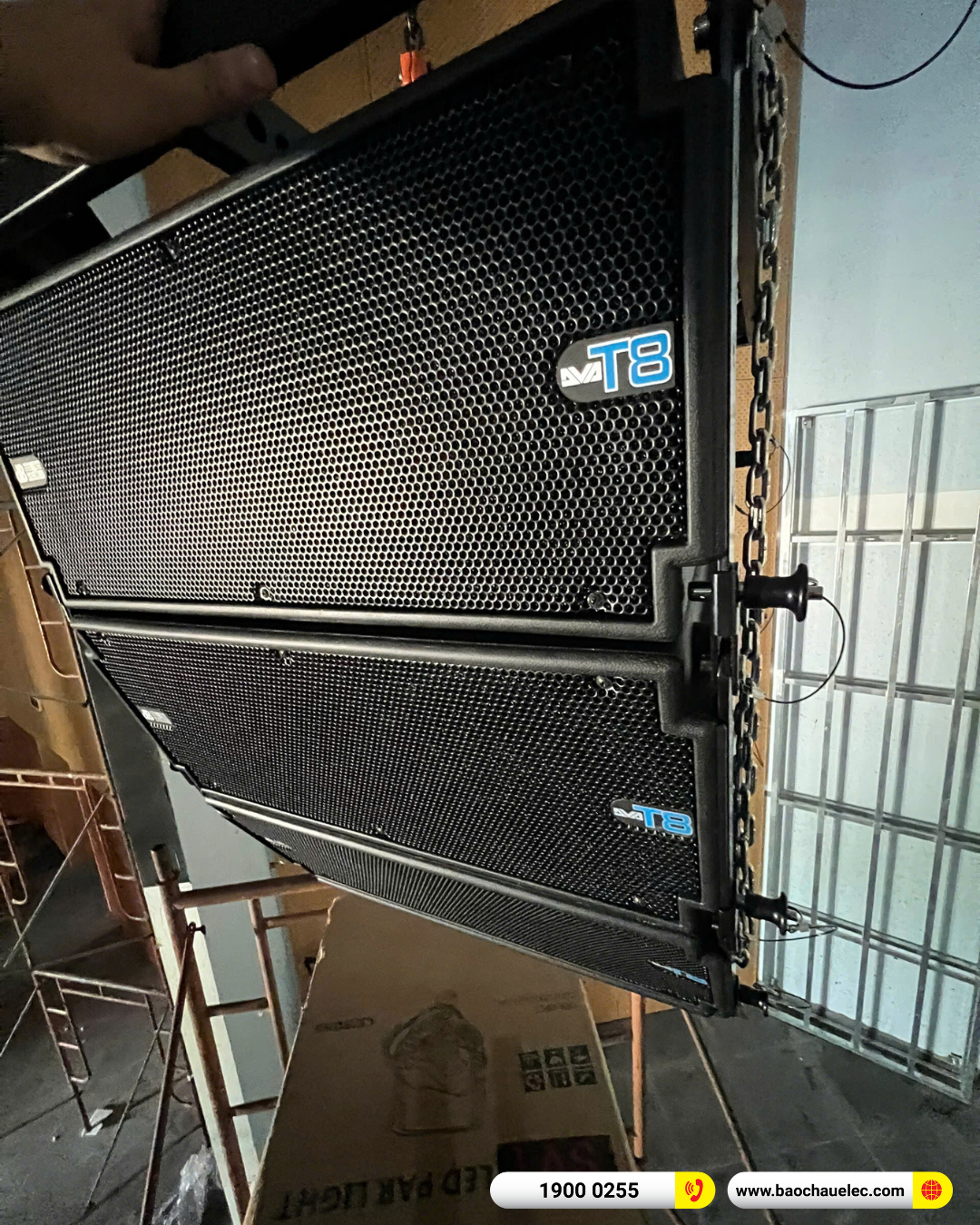 Lắp đặt d&agrave;n Line Array dBTechnologies sự kiện, s&acirc;n khấu cho Ủy Ban Nh&acirc;n D&acirc;n Huyện Nh&agrave; B&egrave; tại TP HCM